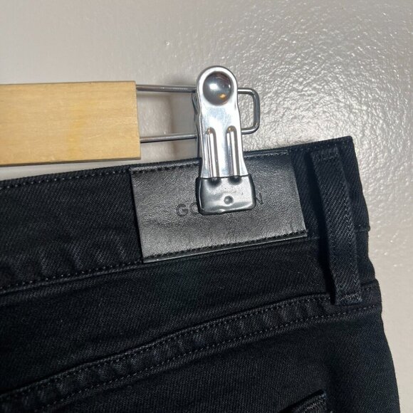 Goldsign Boot Cut Jeans Womens Size 30 Black High Rise High Waist Minimal - Picture 8 of 12